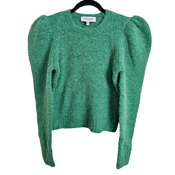 Derek Lamb 10 Crosby Locken Alpaca Wool Bleed Puff Sleeve Sweater - Picture 1 of 4